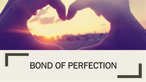 the bond of perfectness.